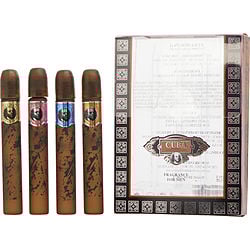 CUBA VARIETY by Cuba - 4 PIECE MINI VARIETY WITH CUBA GOLD, RED, BLUE, & ORANGE & ALL ARE 0.17 OZ