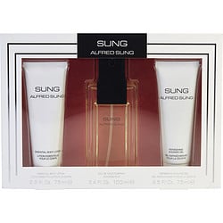 SUNG by Alfred Sung - EDT SPRAY 3.4 OZ & BODY LOTION 2.5 OZ & SHOWER GEL 2.5 OZ