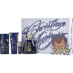 CHRISTIAN AUDIGIER by Christian Audigier - EDT SPRAY 3.4 OZ & HAIR AND BODY WASH 3 OZ & DEODORANT STICK ALCOHOL FREE 2.7 OZ & EDT SPRAY 0.25 OZ MINI