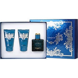 VERSACE EROS by Gianni Versace - EDT SPRAY 1.7 OZ & AFTERSHAVE BALM 1.7 OZ & SHOWER GEL 1.7 OZ