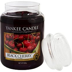 YANKEE CANDLE by Yankee Candle - BLACK CHERRY SCENTED LARGE JAR