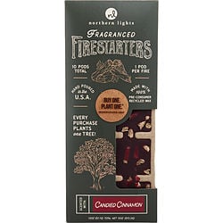 CINNAMON FIRESTARTERS by - DOWN TO EARTH FIRESTARTERS FRAGRANCED COLORED WAX COMBINED WITH RECYCLED AND RENEWABLE MATERIAL. BOX CONTAINS