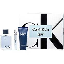 CALVIN KLEIN DEFY by Calvin Klein - EDT SPRAY 3.4 OZ & SHOWER GEL 3.4 OZ & EDT SPRAY 0.33 OZ MINI