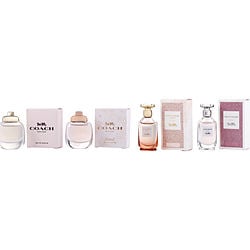 COACH VARIETY by Coach - 4 PIECE MINI VARIETY WITH DREAMS SUNSET & COACH EAU DE PARFUM & COACH DREAMS & COACH FLORAL AND ALL ARE 0.16 OZ MINI
