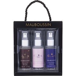 MAUBOUSSIN VARIETY by Mauboussin - PROMISE ME & PROMISE ME FLOWER & PROMISE ME INTENSE AND ALL ARE PERFUMED BODY MIST 1.7 OZ