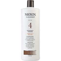 NIOXIN by Nioxin - SYSTEM 4 CLEANSER FOR FINE CHEMICALLY ENHANCED NOTICEABLY THINNING HAIR COLOR SAFE