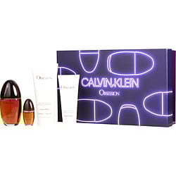 OBSESSION by Calvin Klein - EAU DE PARFUM SPRAY 3.4 OZ & BODY LOTION 6.7 OZ & SHOWER GEL 3.4 OZ & EAU DE PARFUM SPRAY 0.5 OZ MINI