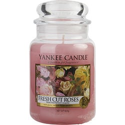 YANKEE CANDLE by Yankee Candle - FRESH CUT ROSES SCENTED LARGE JAR