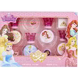 DISNEY PRINCESS by Disney - EDT SPRAY 4 X 1 OZ & LIP GLOSS & GLITTER STICKERS & BRACELET & RING