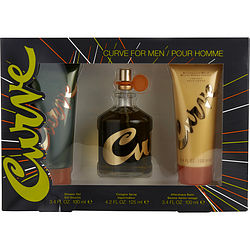 CURVE by Liz Claiborne - COLOGNE SPRAY 4.2 OZ & AFTER SHAVE BALM 3.4 OZ & SHOWER GEL 3.4 OZ