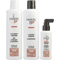 NIOXIN by Nioxin - SET-3 PIECE MAINTENANCE KIT SYSTEM 3 WITH CLEANSER 10.1 OZ & SCALP THERAPY 10.1 OZ & SCALP TREATMENT 3.38 OZ (PACKAGING MAY VARY)