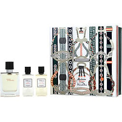 TERRE D'HERMES by Hermes - EDT SPRAY 1.6 OZ & AFTERSHAVE LOTION 1.4 OZ & SHOWER GEL 1.4 OZ