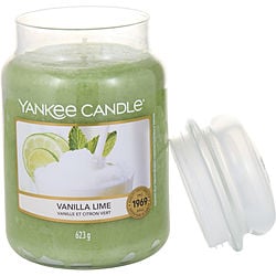 YANKEE CANDLE by Yankee Candle - VANILLA LIME SCENTED LARGE JAR