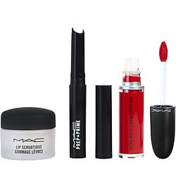 MAC by MAC - Travel Exclusive Lip Kit Red: Lip Scubtious - Candied Nectar + Prep + Prime Lip + Retro Matte Liquid Lipcolour - #Feels So Grand