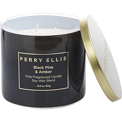 PERRY ELLIS BLACK PINE & AMBER by Perry Ellis - CANDLE