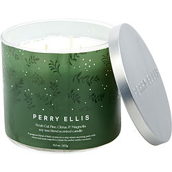 PERRY ELLIS FRESH CUT PINE, CITRUS & MAGNOLIA by Perry Ellis - CANDLE