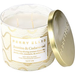 PERRY ELLIS JASMINE & CEDARWOOD by Perry Ellis - SCENTED CANDLE