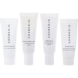 CosMedix by CosMedix - Even Skin Tone 4-Piece Essentials Kit: Purity Clean + Simply Brilliant + Serum 16 + Hydrate+