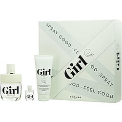 ROCHAS GIRL by Rochas - EDT SPRAY 3.4 OZ & SHOWER GEL 3.4 OZ  & EDT SPRAY 0.15 OZ MINI