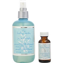 HEALING GARDEN VARIETY by Coty - 2 PIECE SET JUNIPER CLARITY BODY MIST 8 OZ & CLARITY AROMA