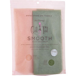 SPA ACCESSORIES by Spa Accessories - SPA SISTER TWIN EXFOLIATING SPA TOWELS (GREEN & ORANGE)