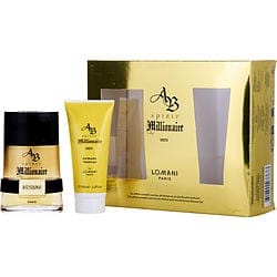 AB SPIRIT MILLIONAIRE by Lomani - EAU DE PARFUM SPRAY 3.3 OZ & SHOWER GEL - DebStella