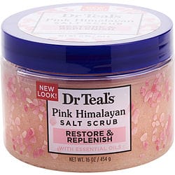 Dr. Teal's by Dr. Teal's - Pink Himalayan Salt Scrub - Restore & Replenish with Pure Epsom Salt & Essential Oils --454g/16oz