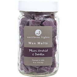 PLUM ORCHID & DAHLIA by Northern Lights - SIMMERING FRAGRANCE CHIPS - 7 OZ JAR CONTAINING