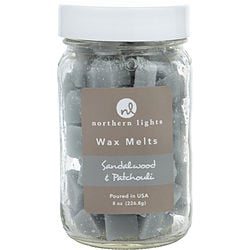 SANDALWOOD & PATCHOULI by Northern Lights - SIMMERING FRAGRANCE CHIPS - 8 OZ JAR CONTAINING