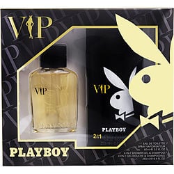 PLAYBOY VIP by Playboy - EDT SPRAY 2 OZ & SHOWER GEL & SHAMPOO 8.4 OZ