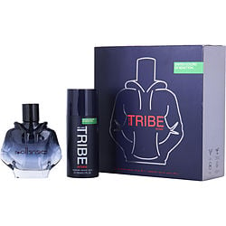 BENETTON TRIBE INTENSE by Benetton - EAU DE PARFUM SPRAY 3 OZ & DEODORANT SPRAY