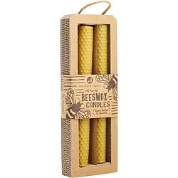 BEESWAX NATURAL by Northern Lights - 8" TAPER CANDLE (2 PACK)