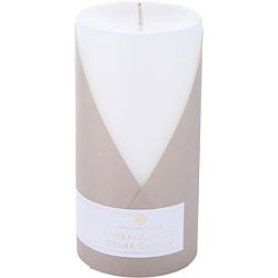 UNFRAGRANCED WHITE by Northern Lights - ONE 3X6 INCH PILLAR CANDLE.  BURNS APPROX.