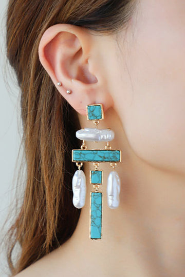 turquoise stud earrings, teal earrings, turquoise hoop earrings, turquoise drop earrings